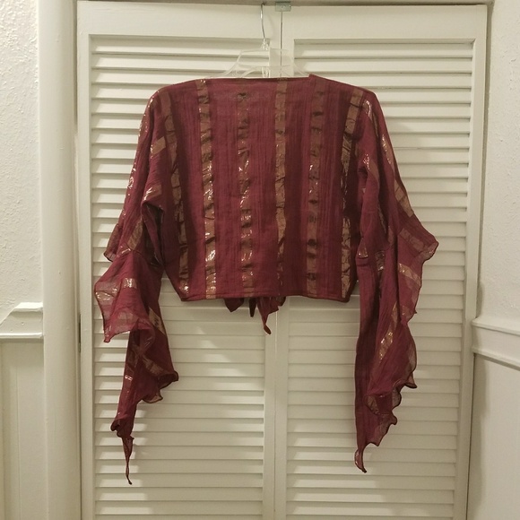 Crop top tie shirt - Picture 2 of 2